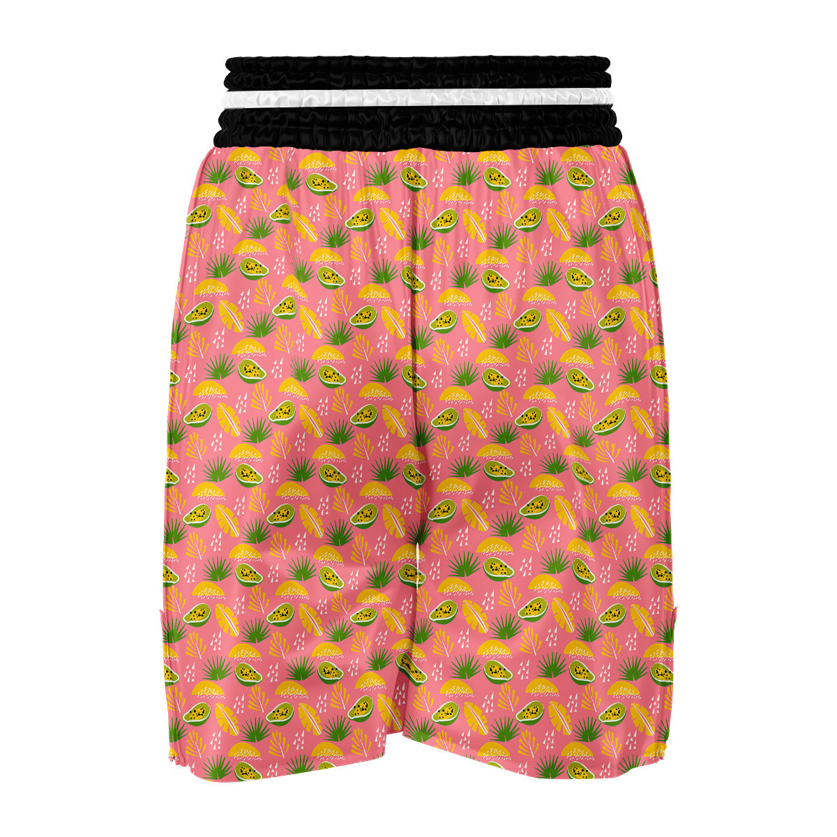 Pink Papaya Print Pattern Boxing Shorts-grizzshop