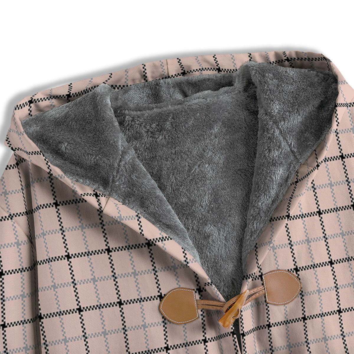 Pink Pastel And Black Tattersall Print Men's Windbreaker Jacket-grizzshop