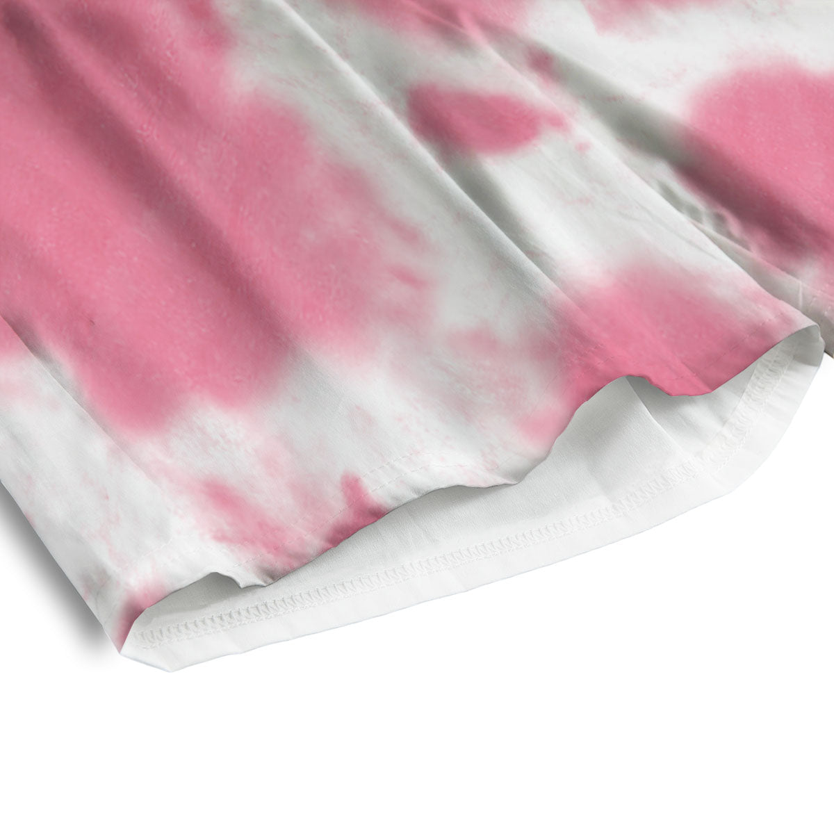 Pink Pastel And White Cow Print Men's Athletic Shorts