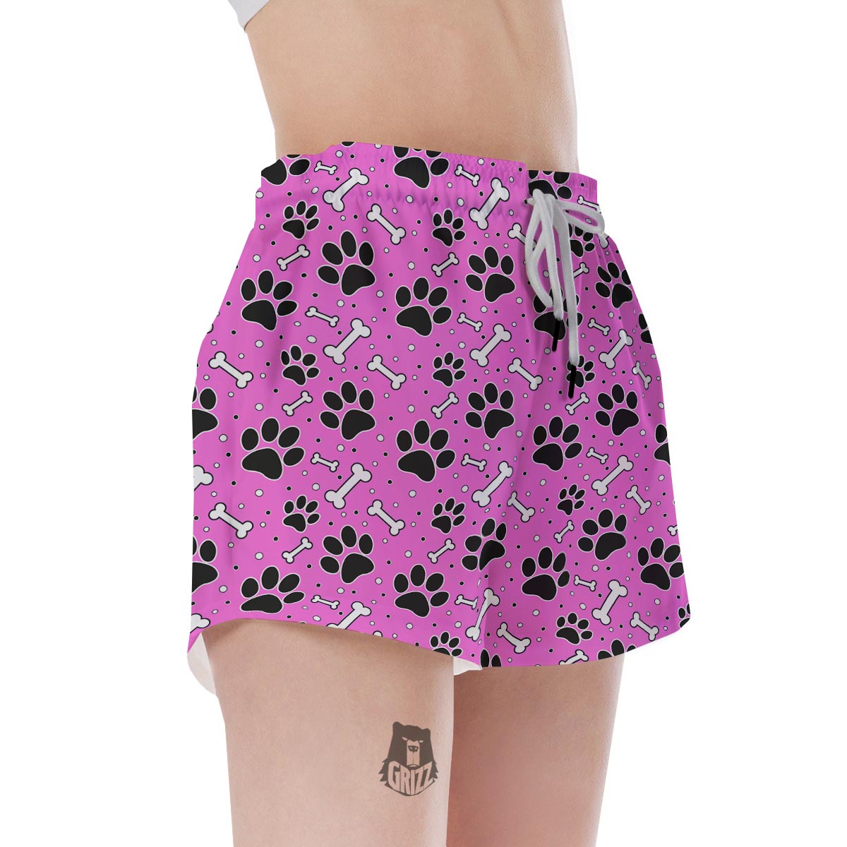 Pink Paw Women's Shorts-grizzshop