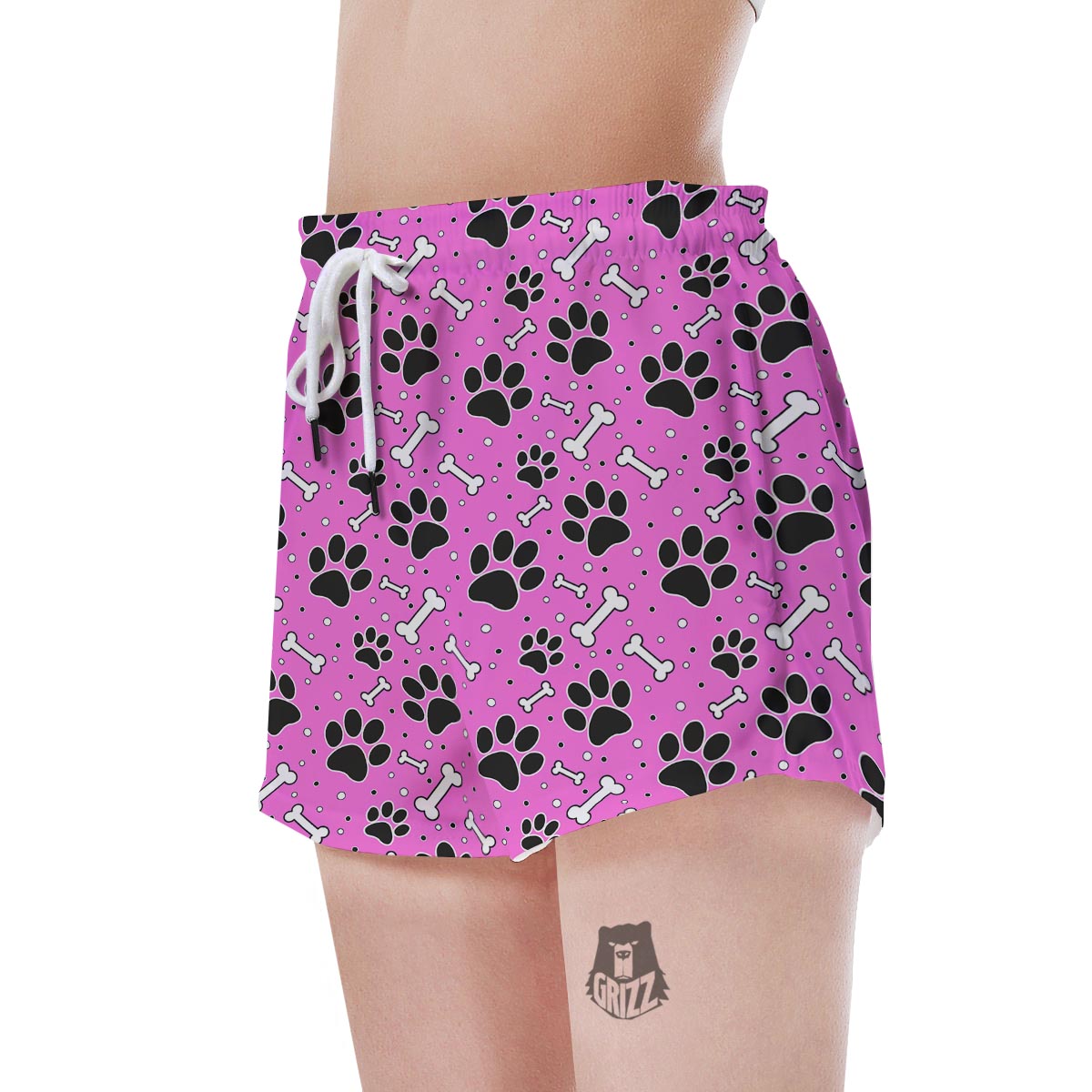 Pink Paw Women's Shorts-grizzshop