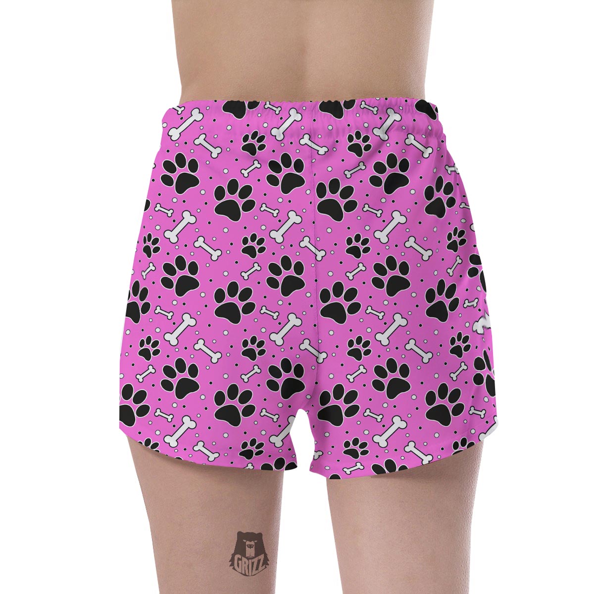 Pink Paw Women's Shorts-grizzshop