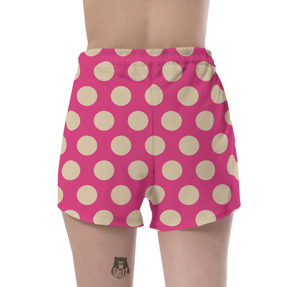 Pink Polka Dot Women's Shorts-grizzshop