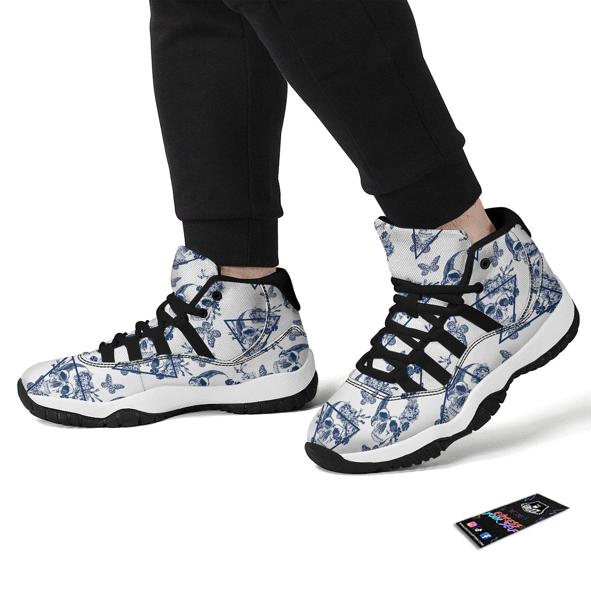 Pink Sweet Candy Print Pattern Black Bball Shoes-grizzshop