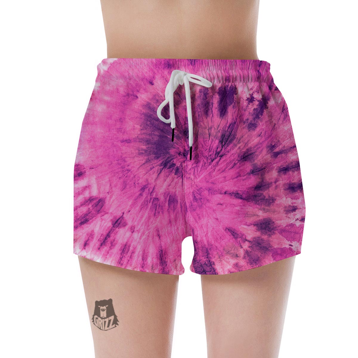 Pink Tie Dye Women's Shorts-grizzshop