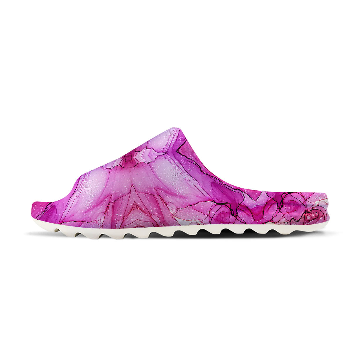 Pink Kaleidoscope Print Sandals-grizzshop