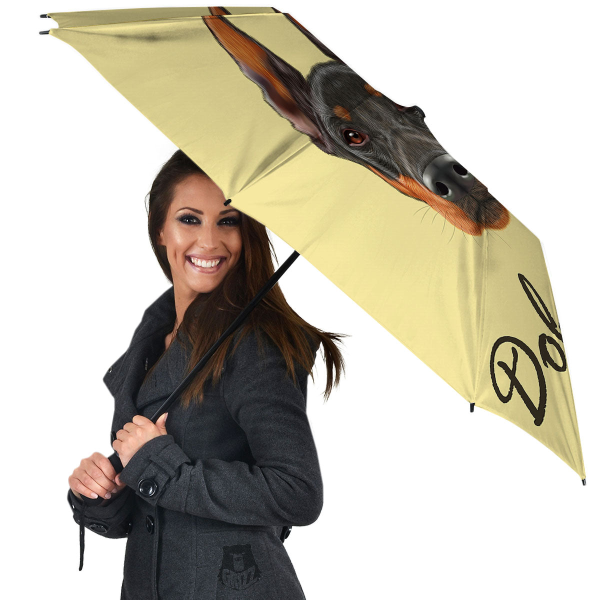 Pinscher Doberman Print Umbrella-grizzshop