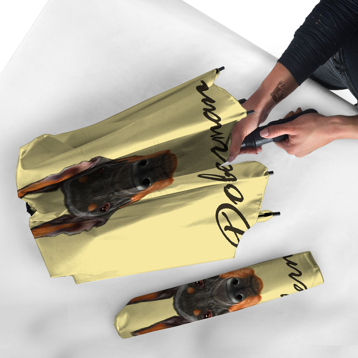 Pinscher Doberman Print Umbrella-grizzshop