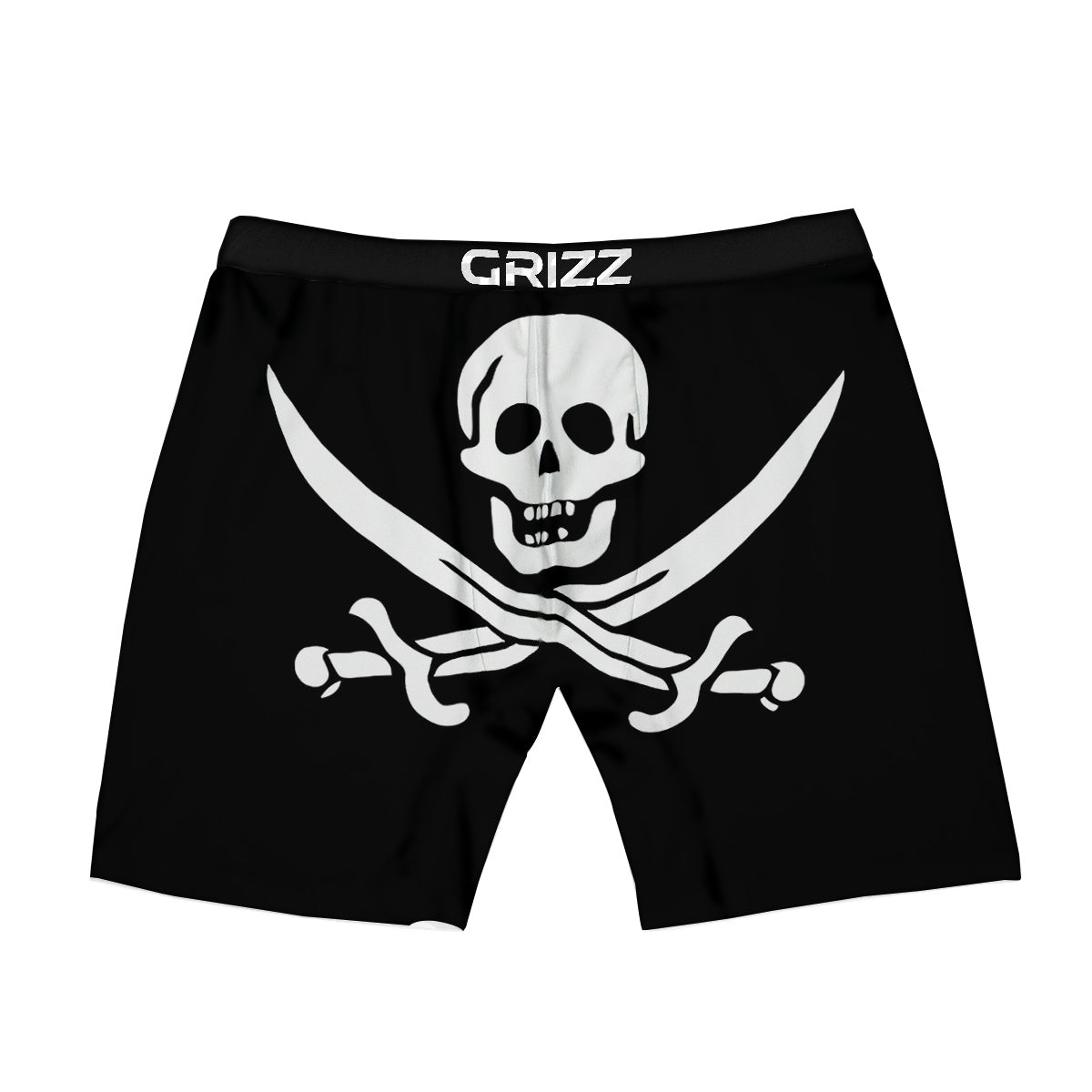 Pirate Flag Calico Jack Print Boxer Briefs-grizzshop