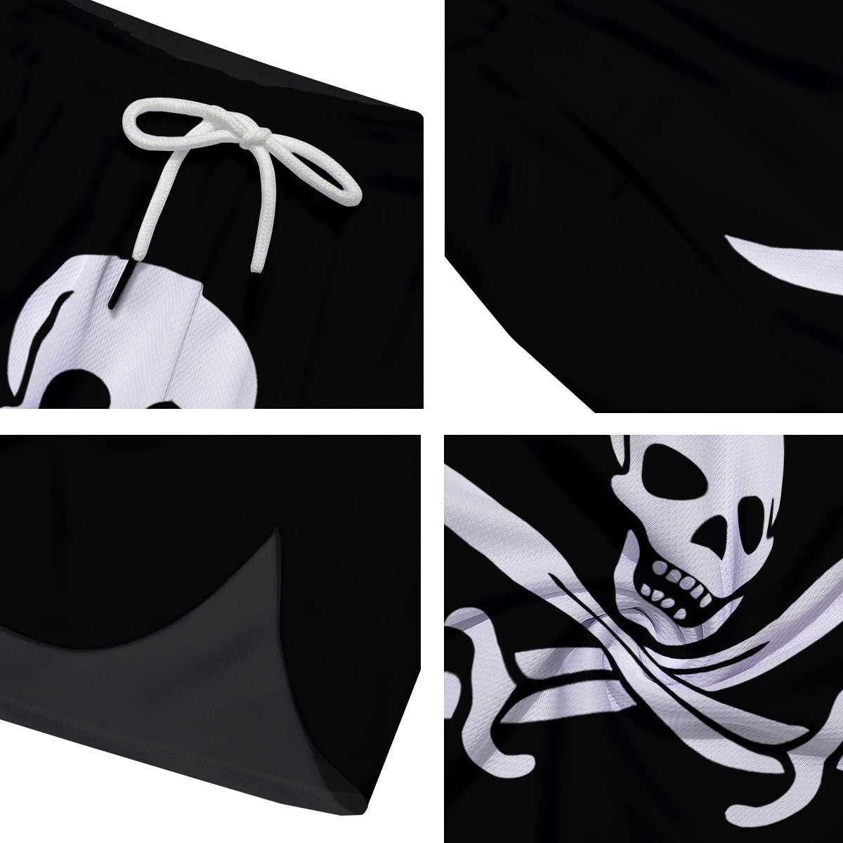 Pirate Flag Calico Jack Print Men's Running Shorts-grizzshop