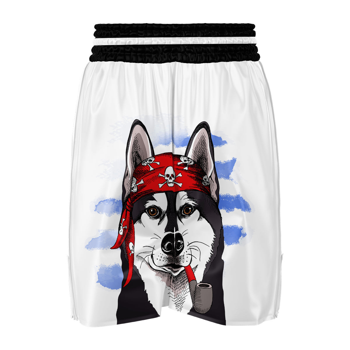 Pirate Husky Boxing Shorts-grizzshop