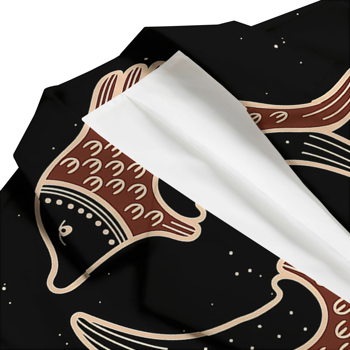Pisces Constellation Print Men's Blazer-grizzshop