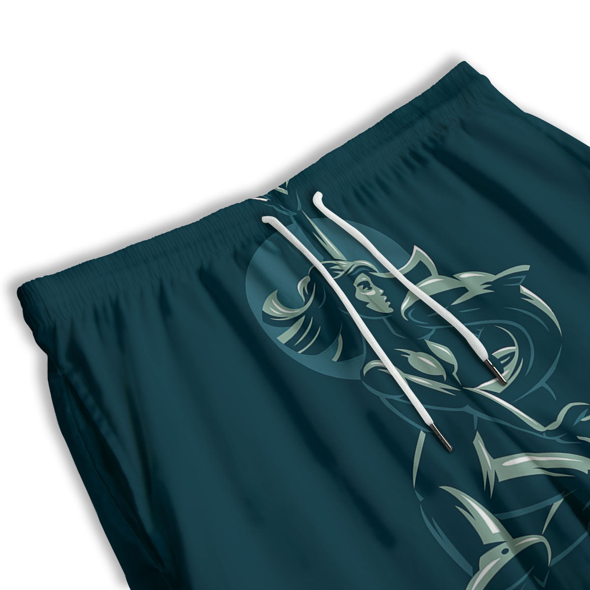 Pisces Sign Astrology Print Men's Athletic Shorts