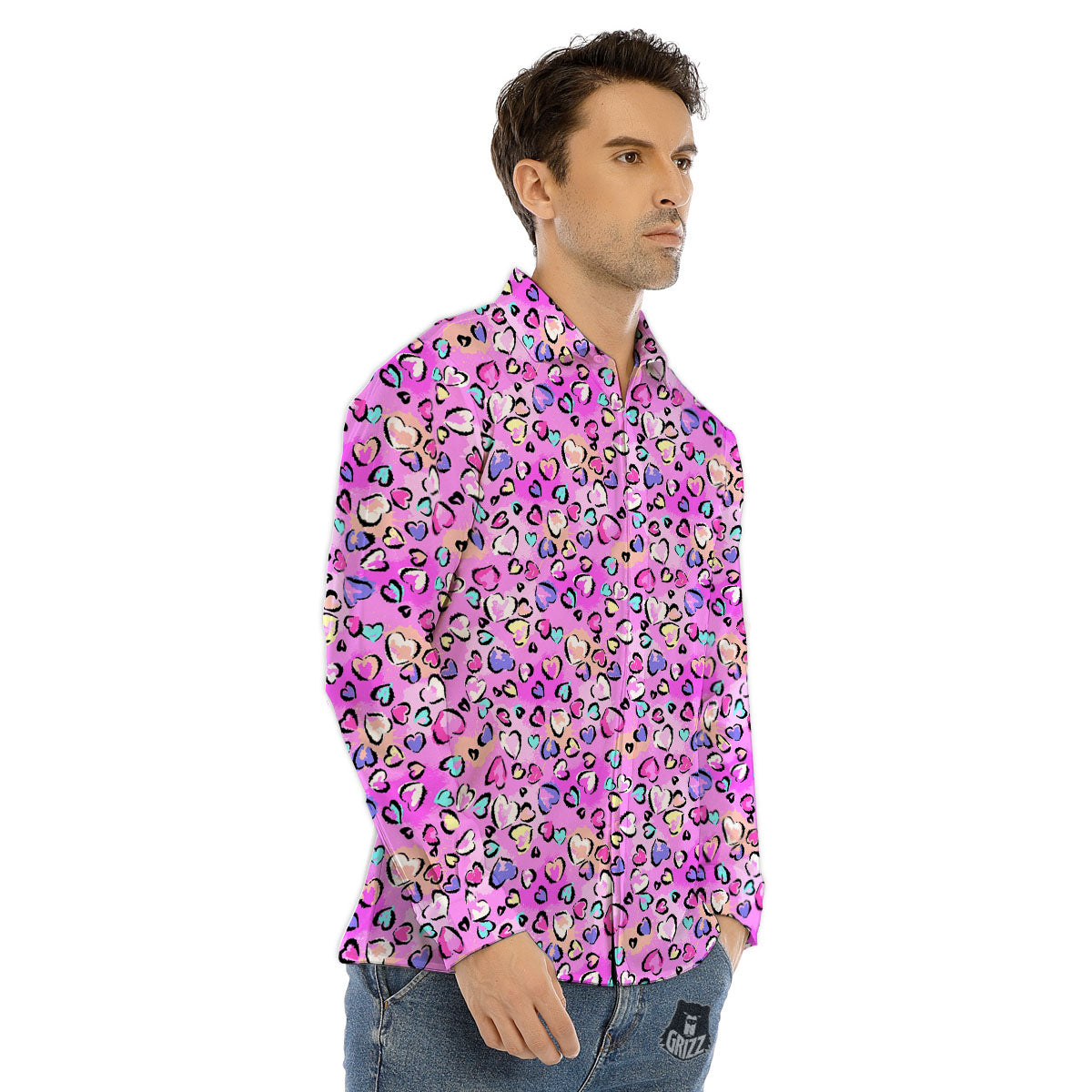 Pisces Sign Astrology Print Men's Dress Shirts-grizzshop