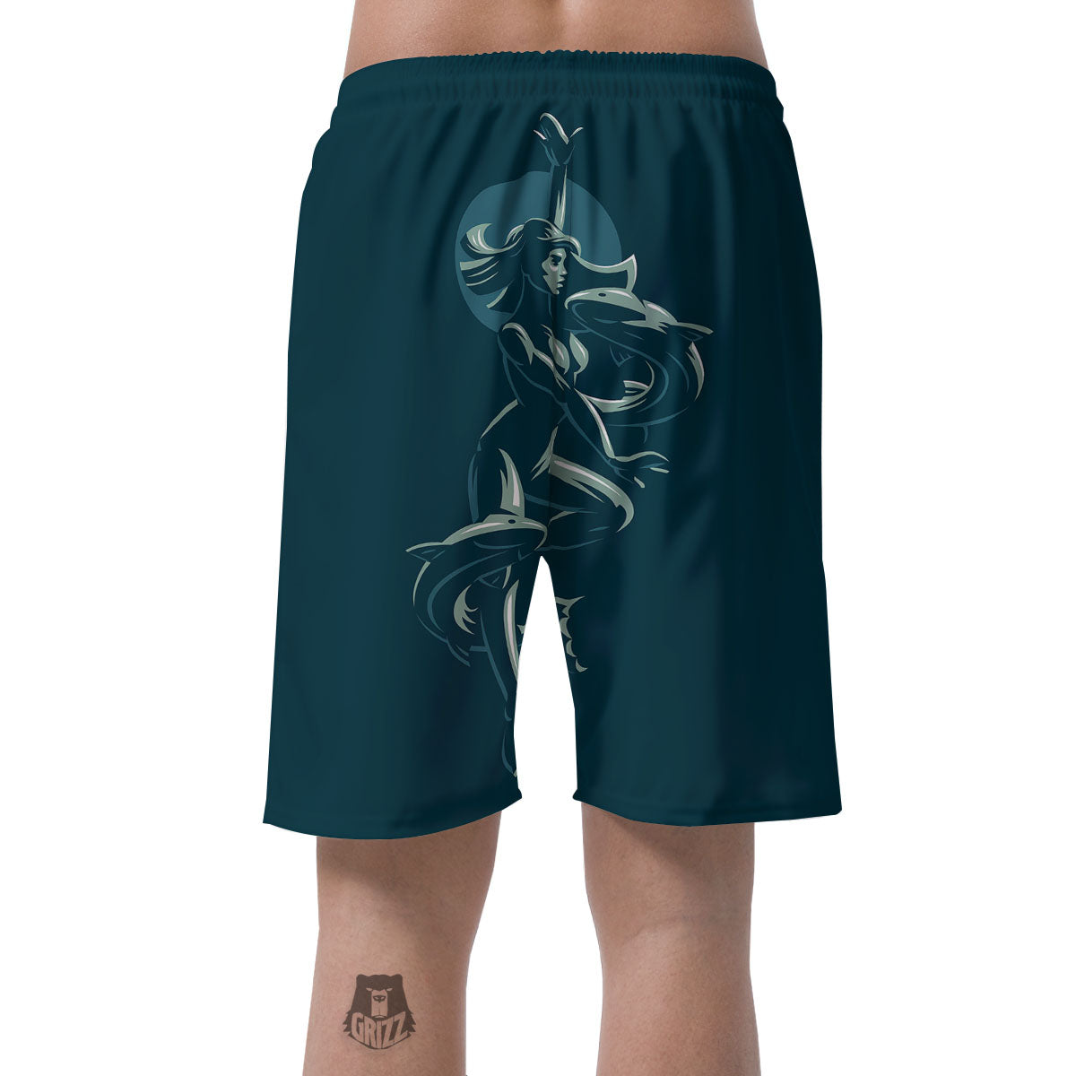 Pisces Sign Astrology Print Men's Shorts-grizzshop