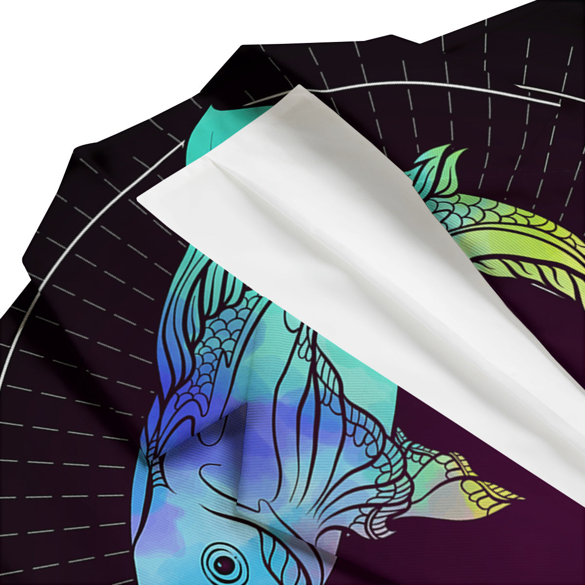 Pisces Sign Colorful Print Men's Blazer-grizzshop