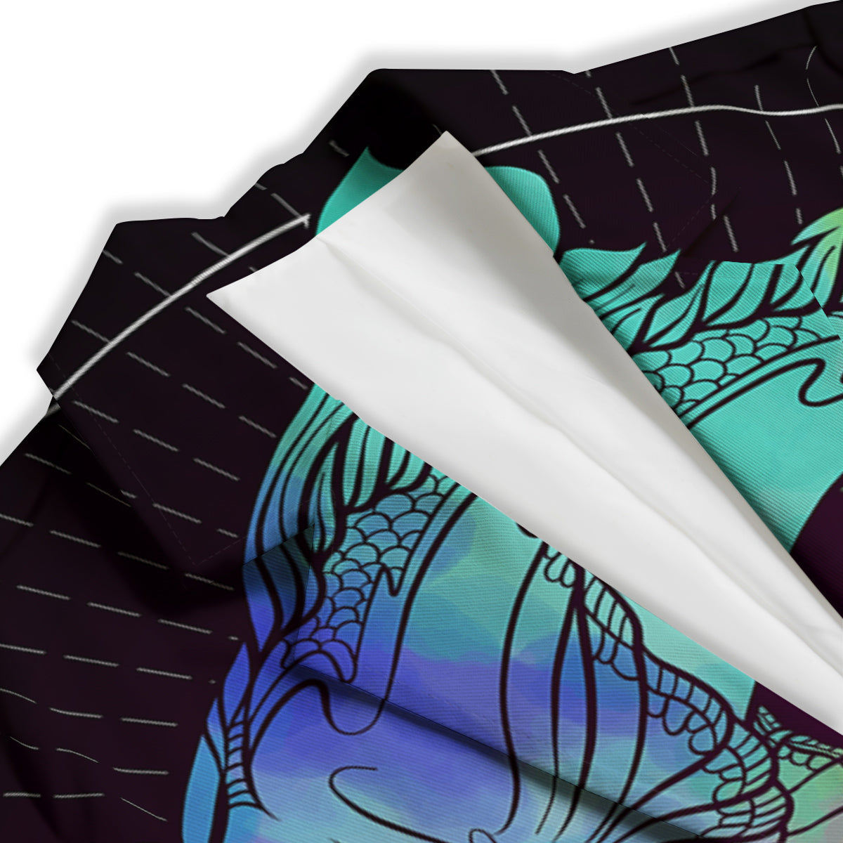 Pisces Sign Colorful Print Women's Blazer-grizzshop