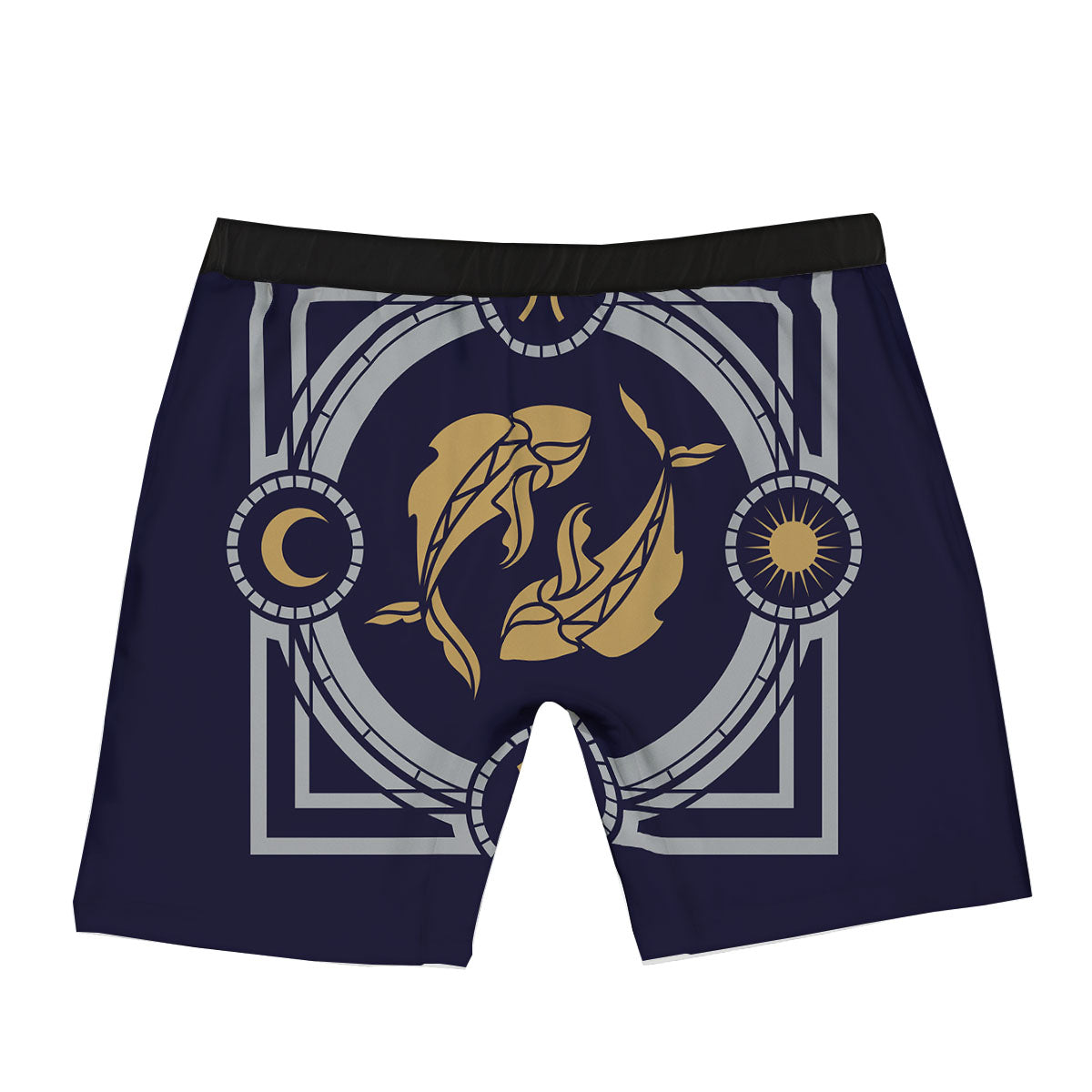 Pisces Sign Horoscope Print Boxer Briefs-grizzshop