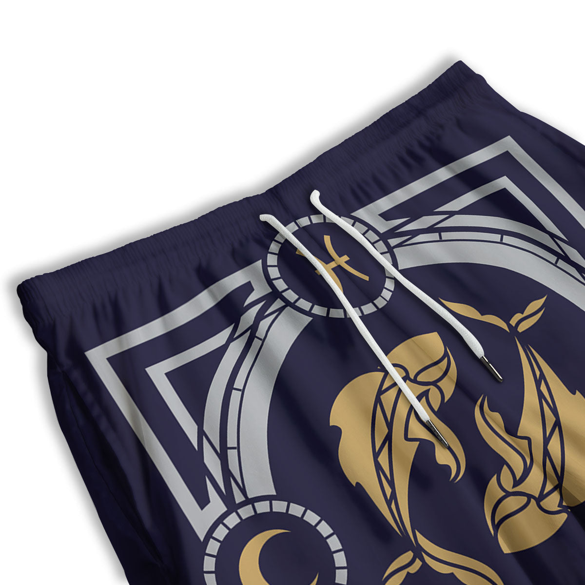 Pisces Sign Horoscope Print Men's Athletic Shorts