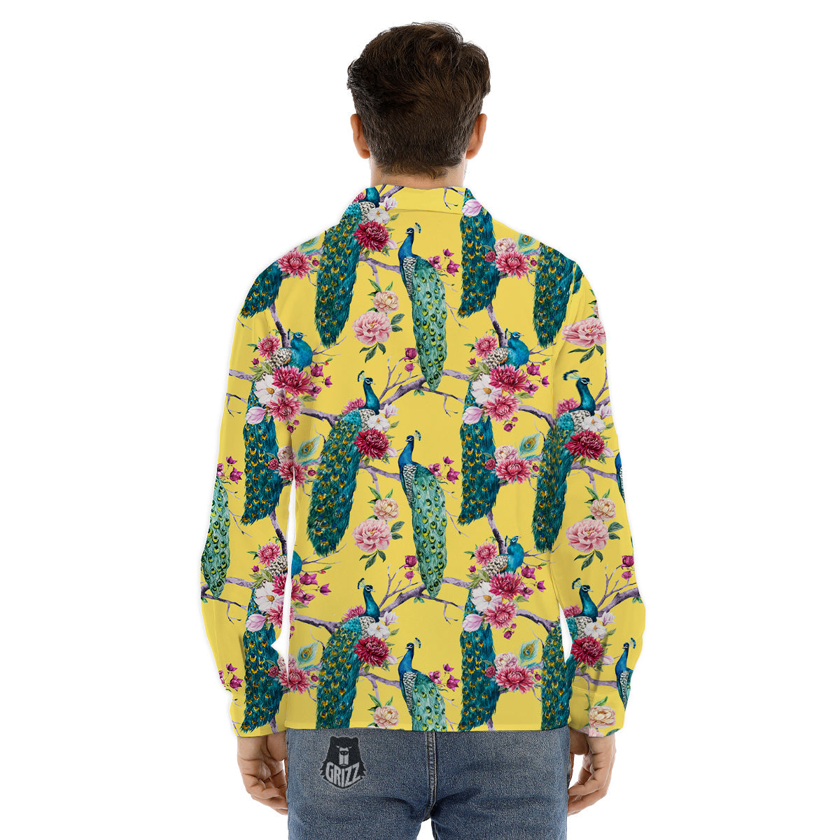 Pisces Sign Horoscope Print Men's Dress Shirts-grizzshop