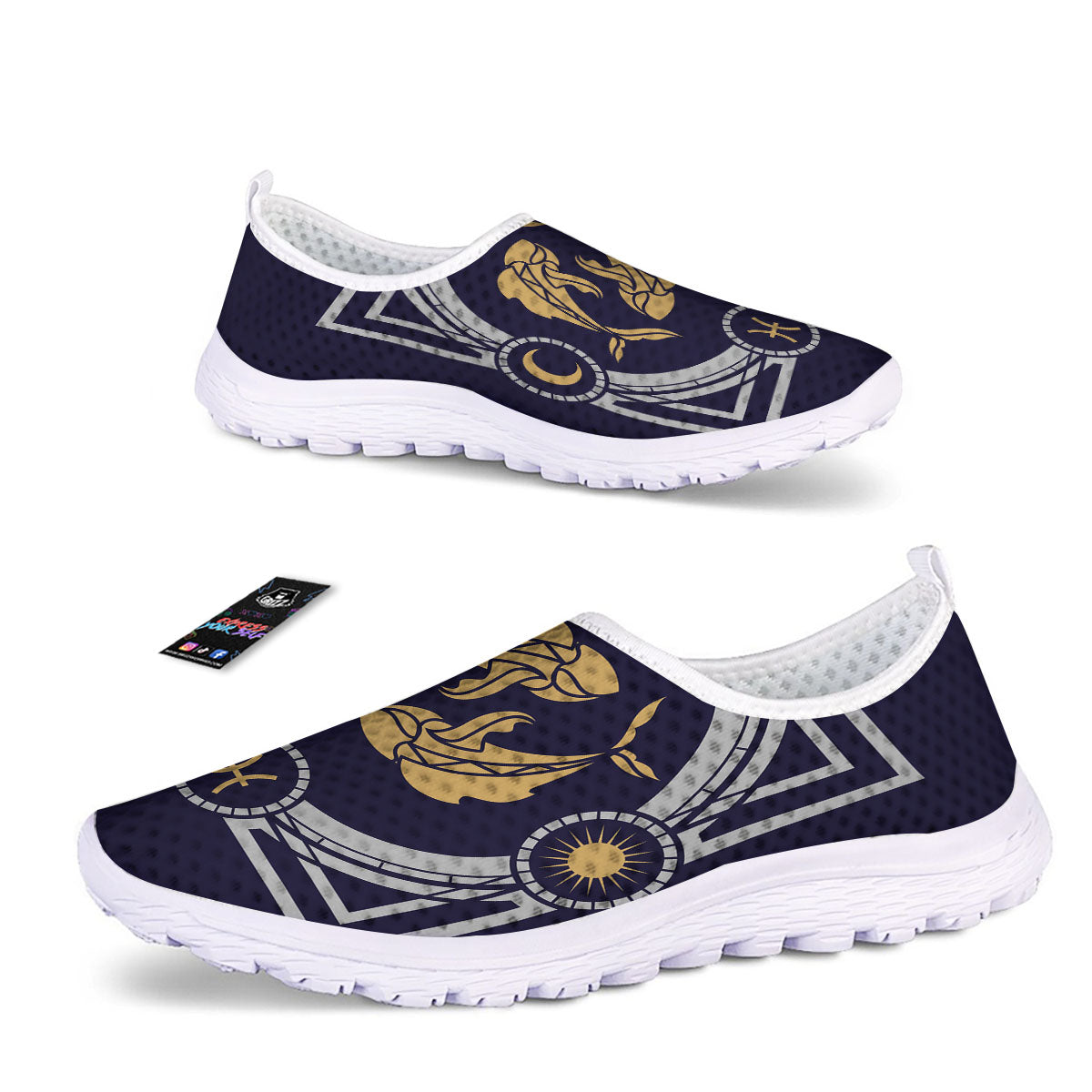 Pisces Sign Horoscope Print Nurse Shoes-grizzshop