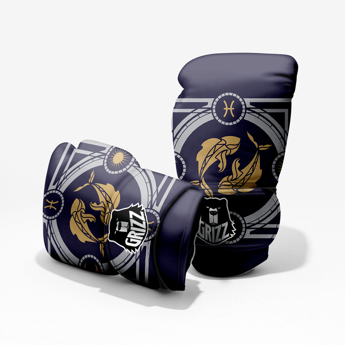 Pisces Sign Horoscope Print Pro Boxing Glove