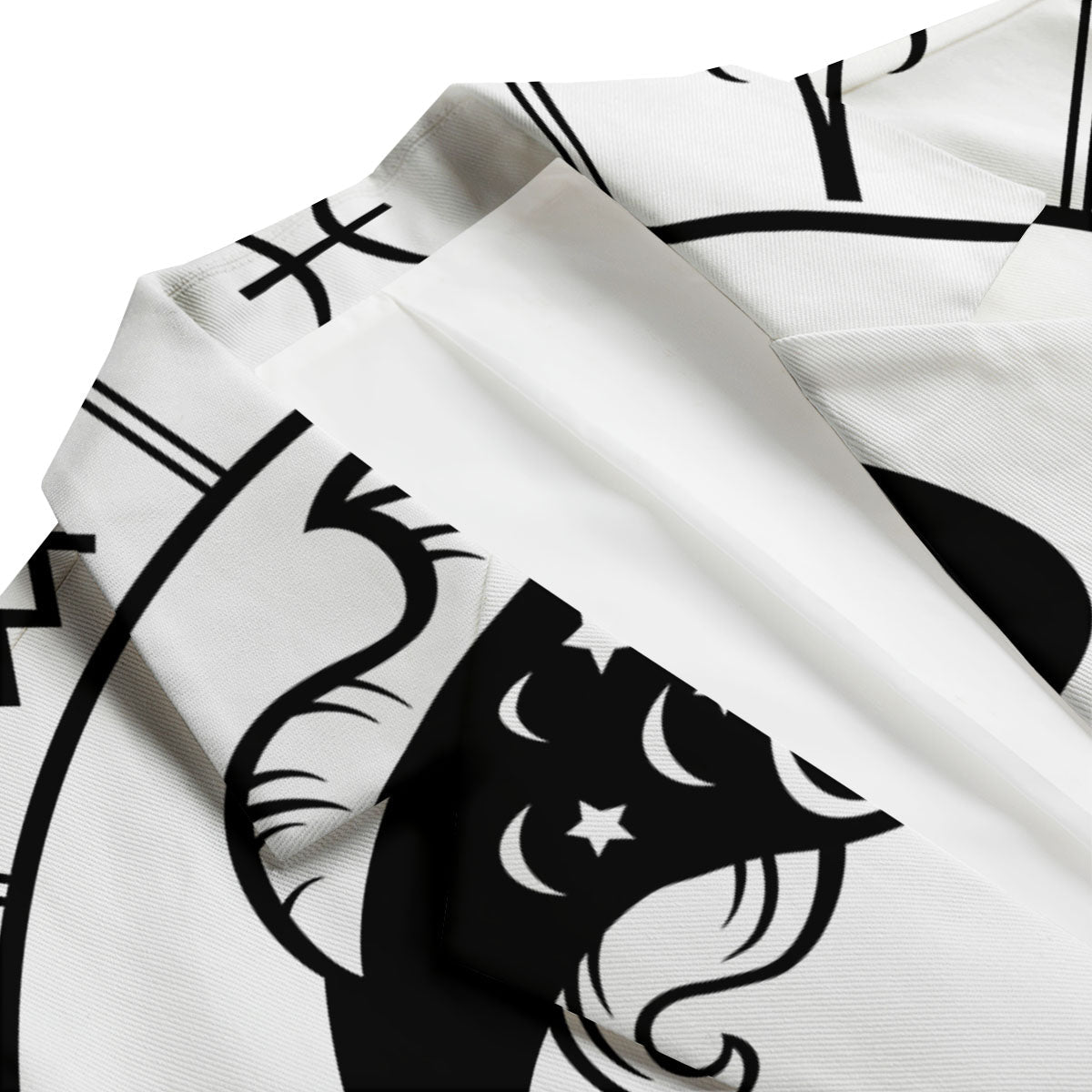 Pisces Sign White And Black Print Men's Blazer-grizzshop