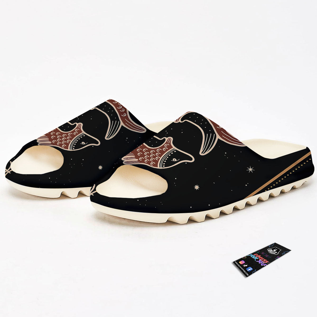 Pisces Constellation Print Sandals-grizzshop