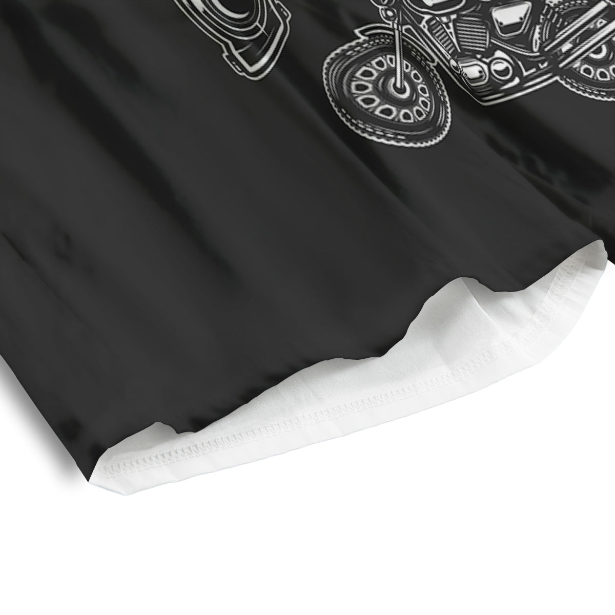 Piston Skull Mechanic Cross Print Men's Athletic Shorts