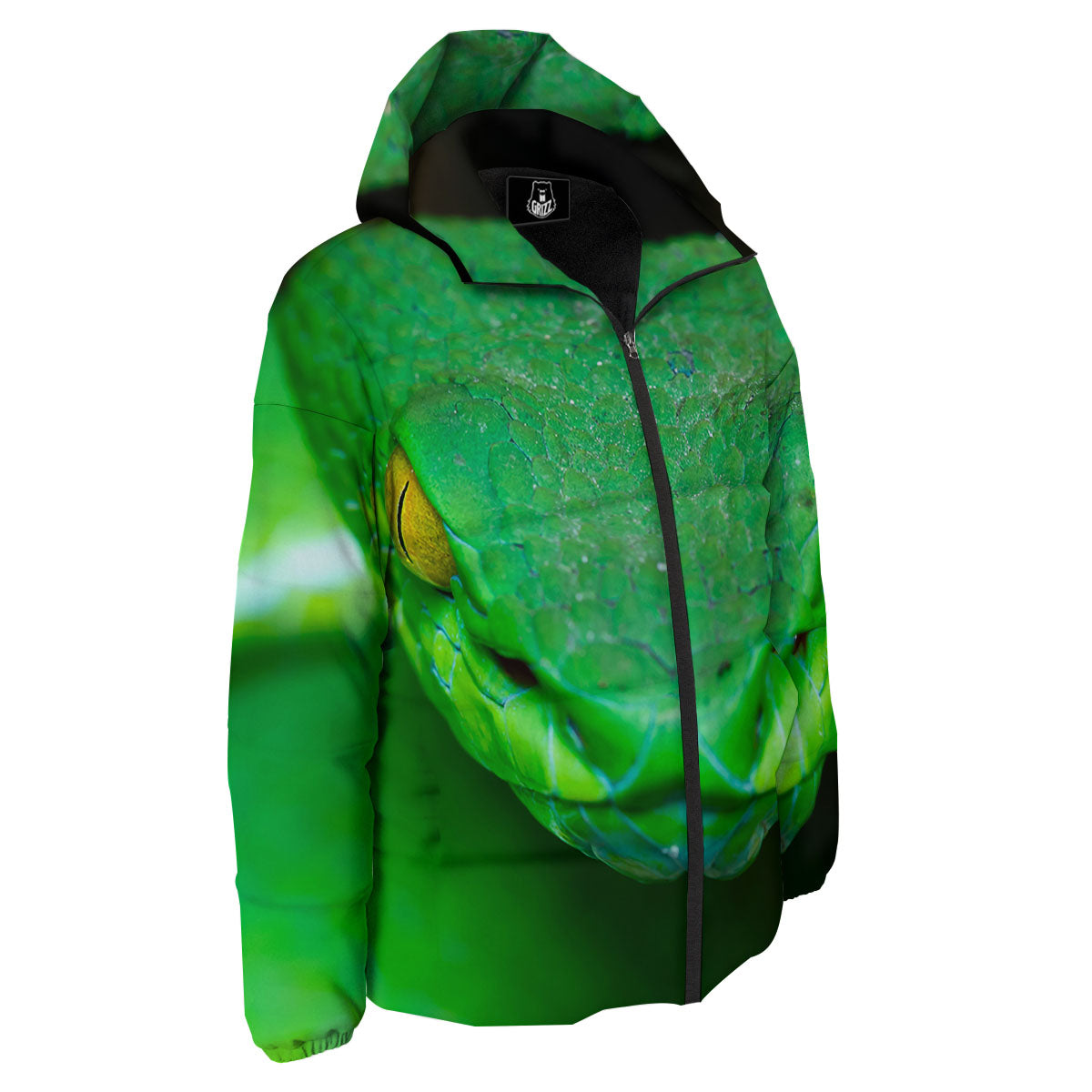Pit Viper Green Print Down Jacket-grizzshop