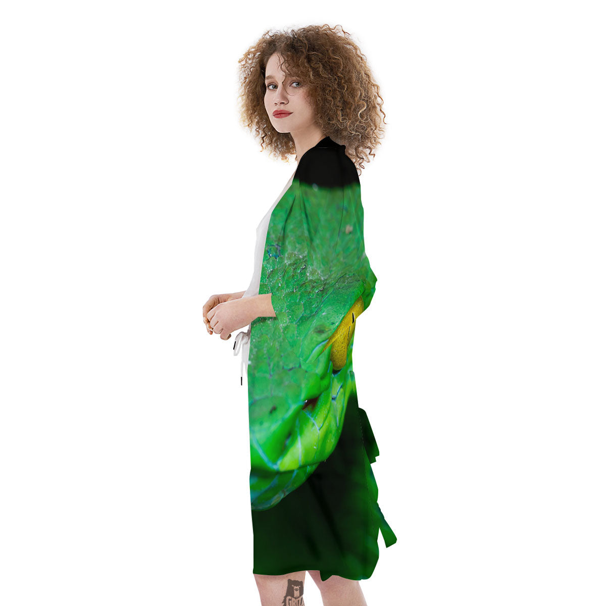 Pit Viper Green Print Kimono-grizzshop