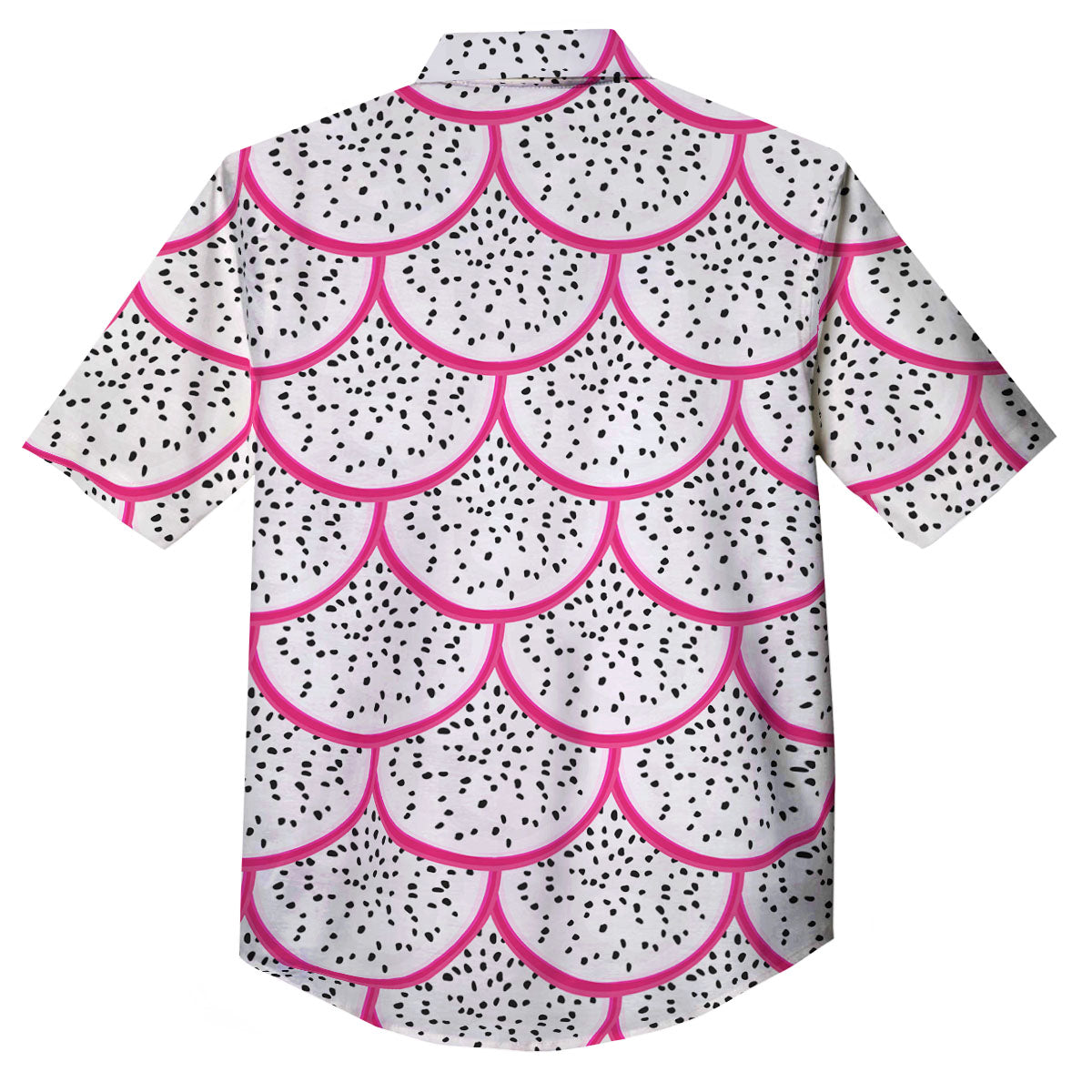 Pitaya Pattern Print Button Up Shirt-grizzshop
