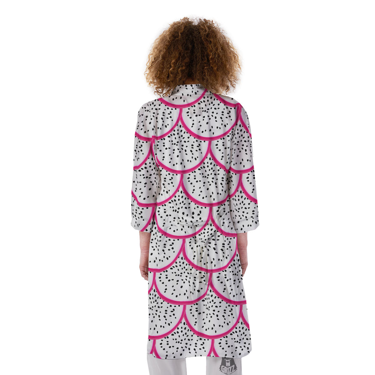 Pitaya Pattern Print Kimono-grizzshop