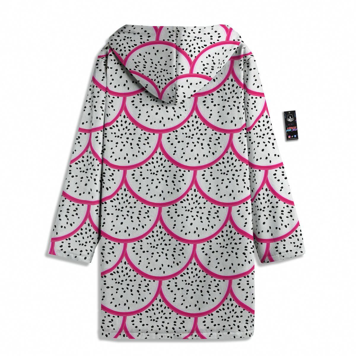 Pitaya Pattern Print Men's Windbreaker Jacket-grizzshop