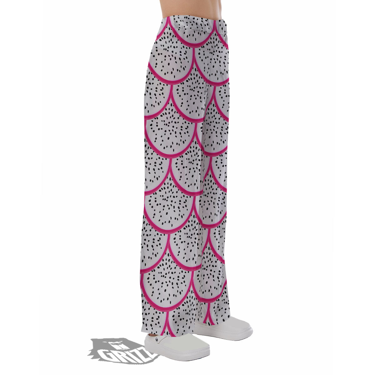 Pitaya Pattern Print Pajama Pants-grizzshop