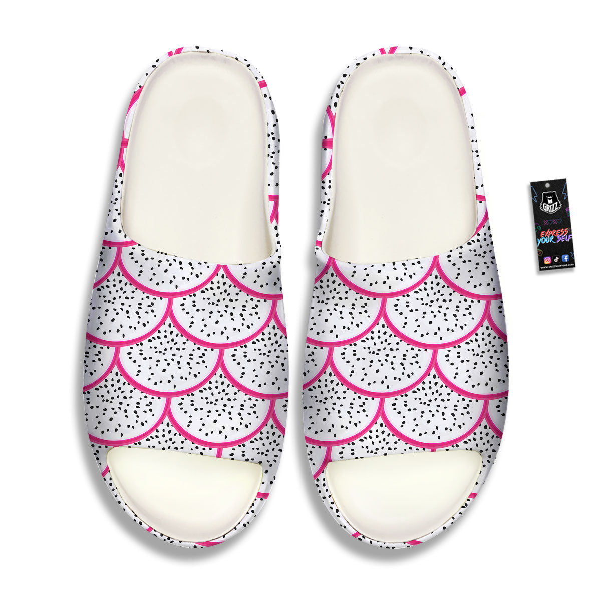 Pitaya Pattern Print Sandals-grizzshop