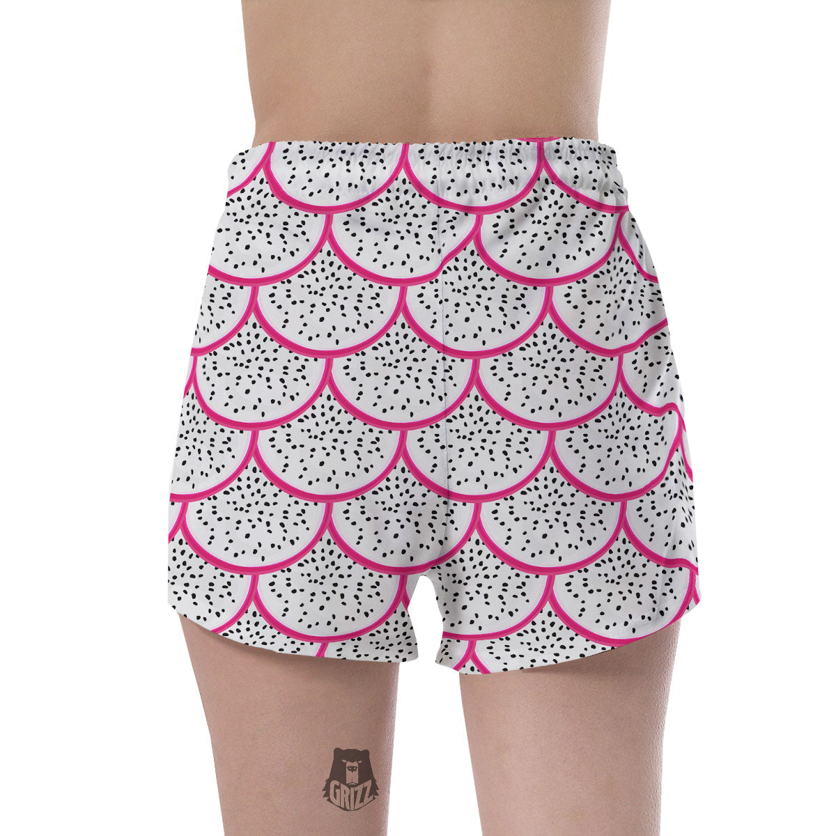 Pitaya Pattern Print Women's Shorts-grizzshop