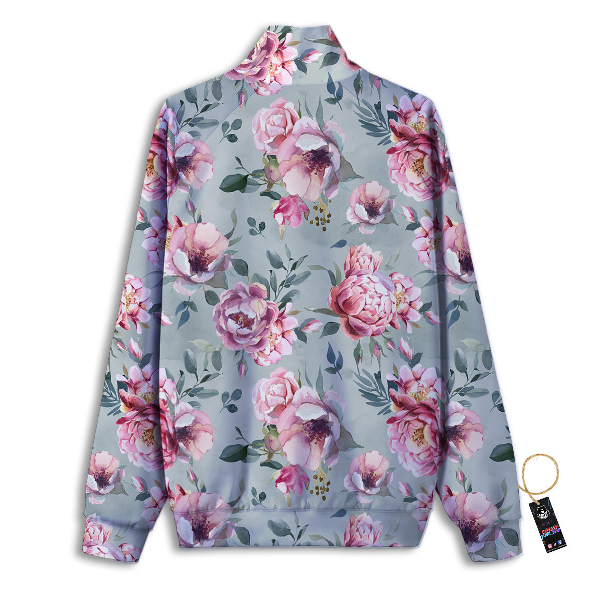 Pitaya Purple Print Pattern Track Jacket-grizzshop