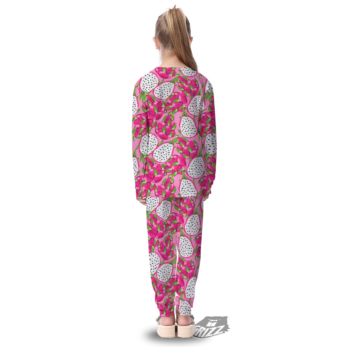 Pitaya Tropical Print Pattern Kid's Pajamas-grizzshop