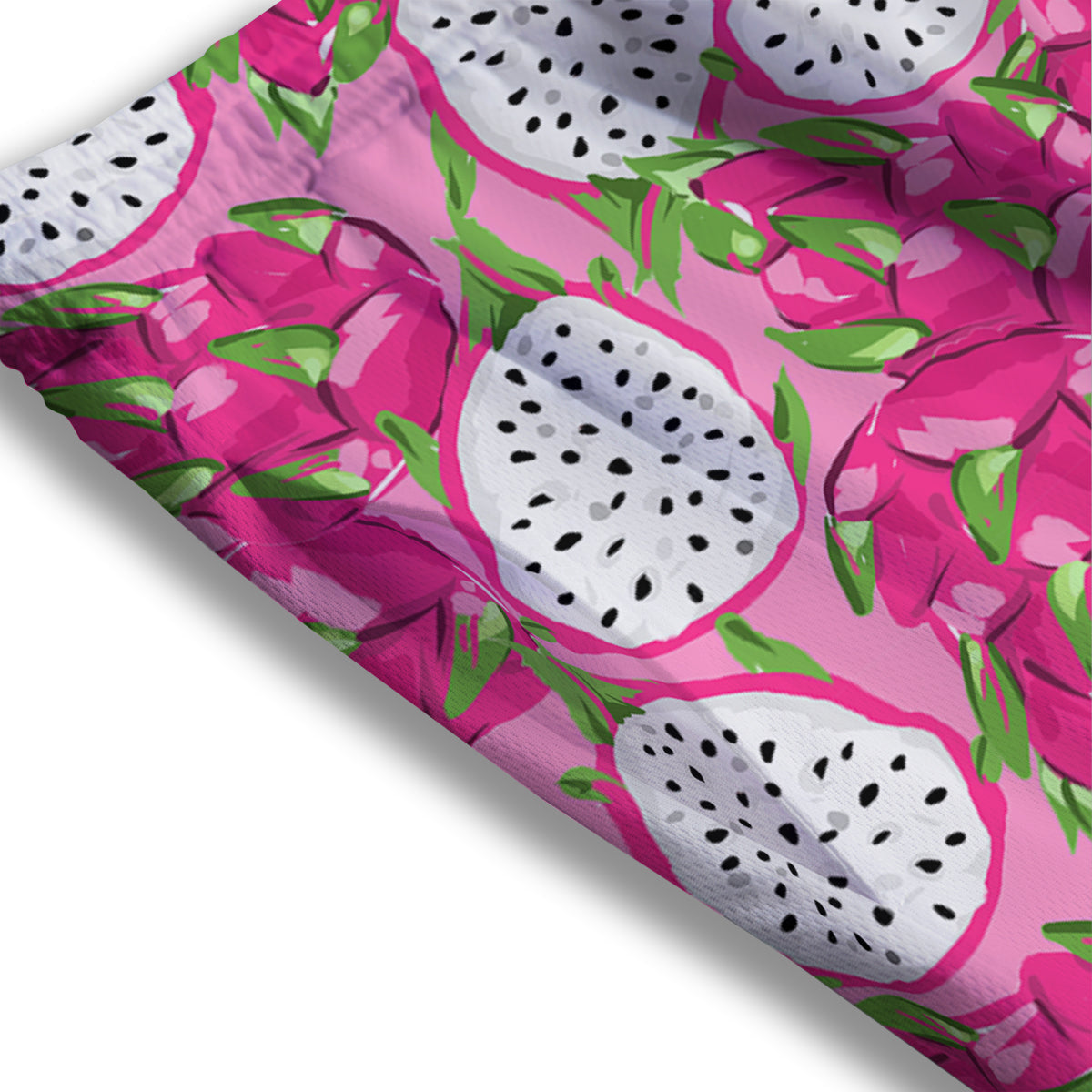 Pitaya Tropical Print Pattern Mesh Shorts-grizzshop