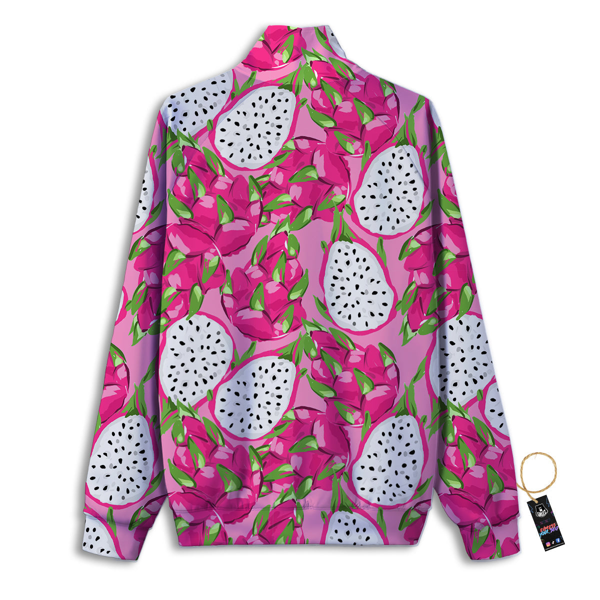 Pitaya Tropical Print Pattern Track Jacket-grizzshop