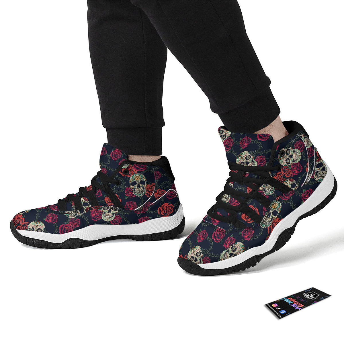 Pixel Art 8 Bit Pink Print Pattern Black Bball Shoes-grizzshop