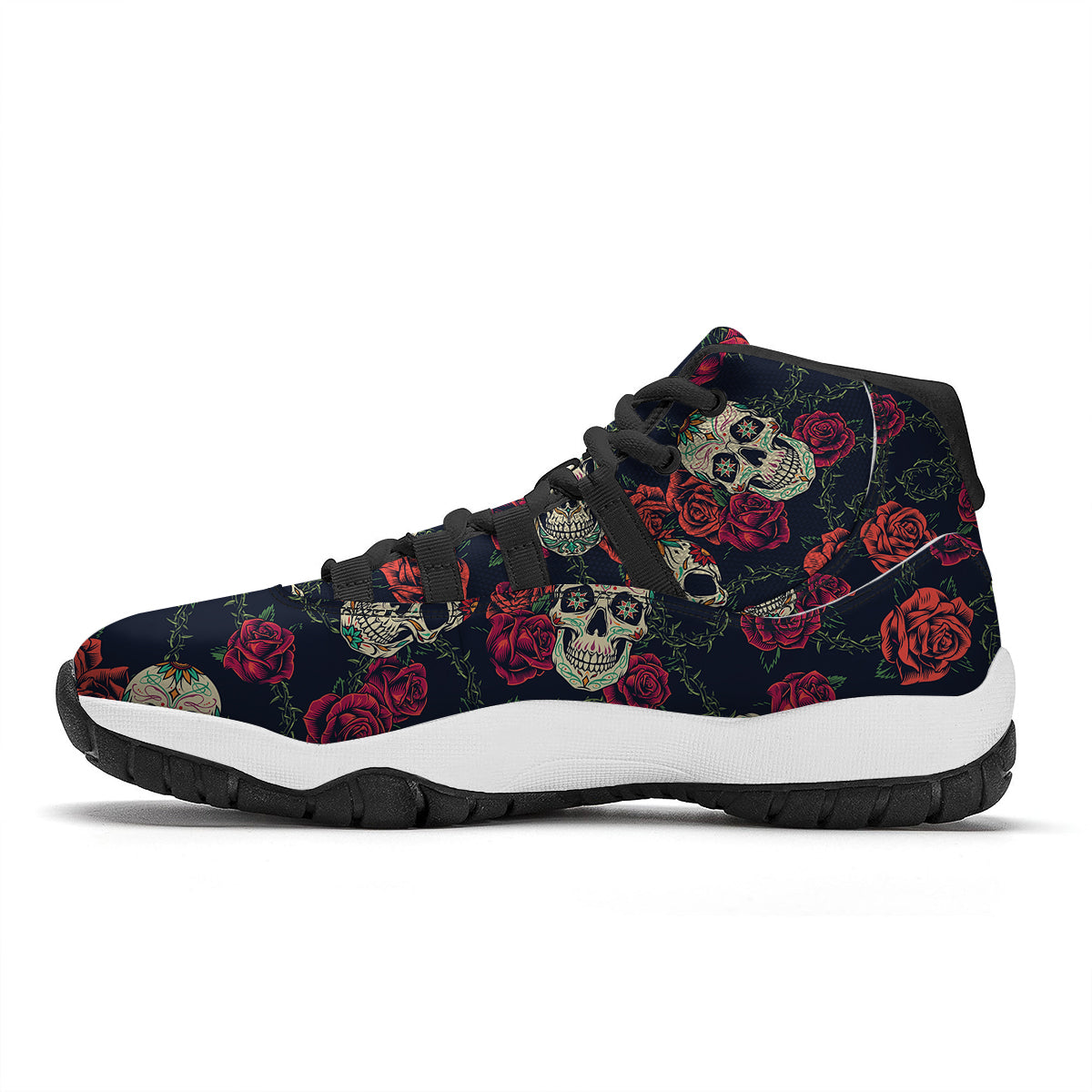 Pixel Art 8 Bit Pink Print Pattern Black Bball Shoes-grizzshop