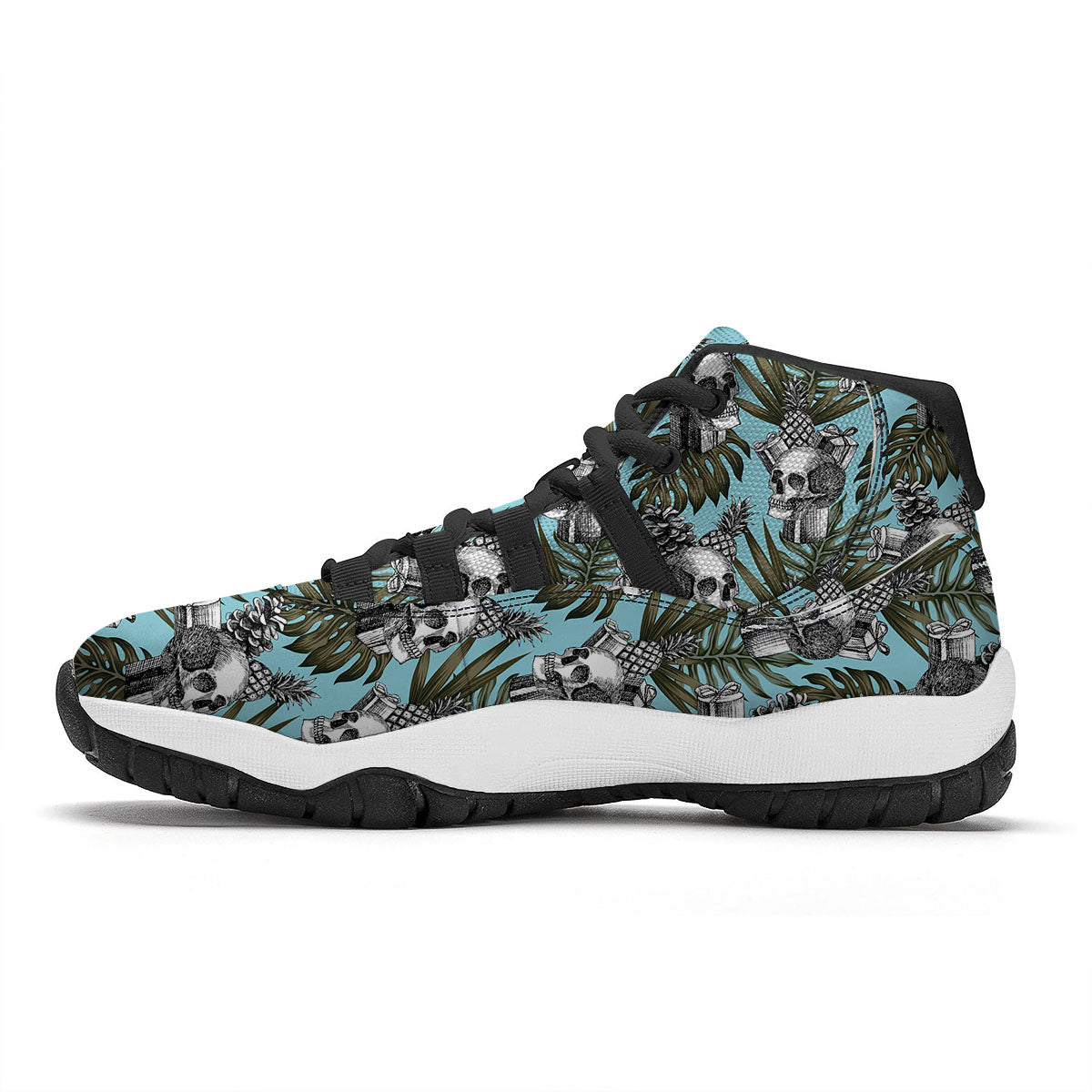 Pixel Art 8 Bit Retro Cartoon Print Pattern Black Bball Shoes-grizzshop