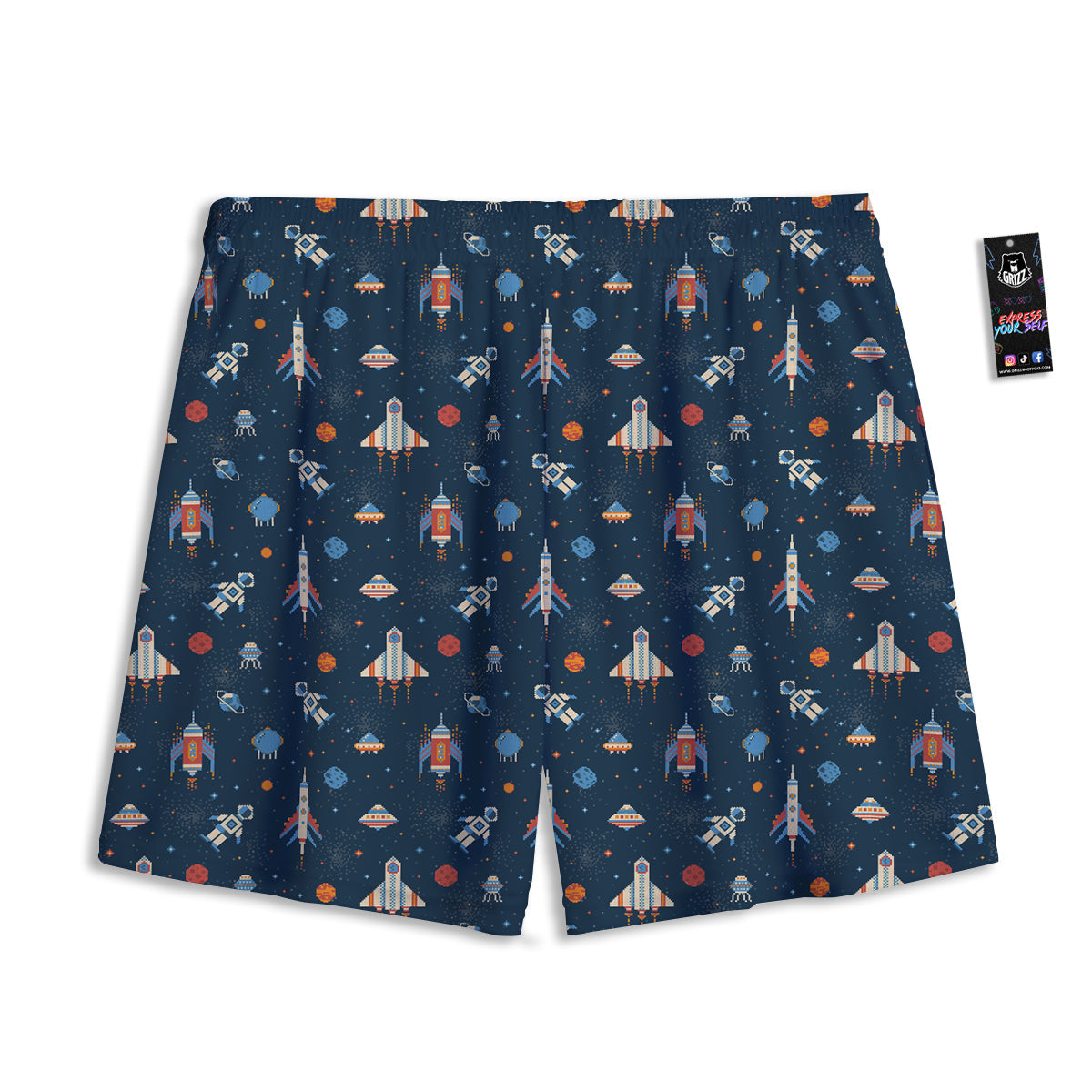 Playing Cards Four Queens Print Pattern Mesh Shorts
