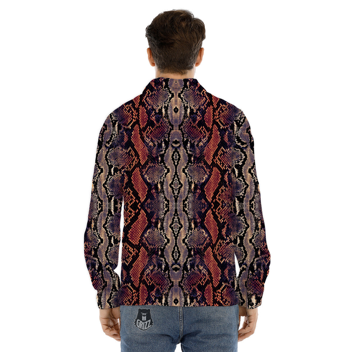 Pizza And Different Ingredients Print Pattern Men's Dress Shirts-grizzshop