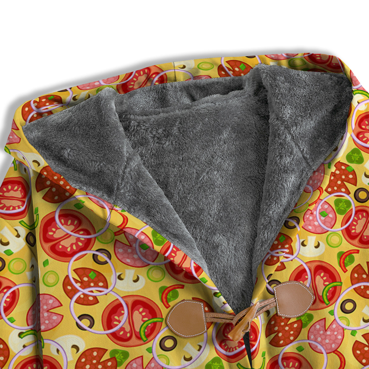 Pizza And Different Ingredients Print Pattern Men's Windbreaker Jacket-grizzshop