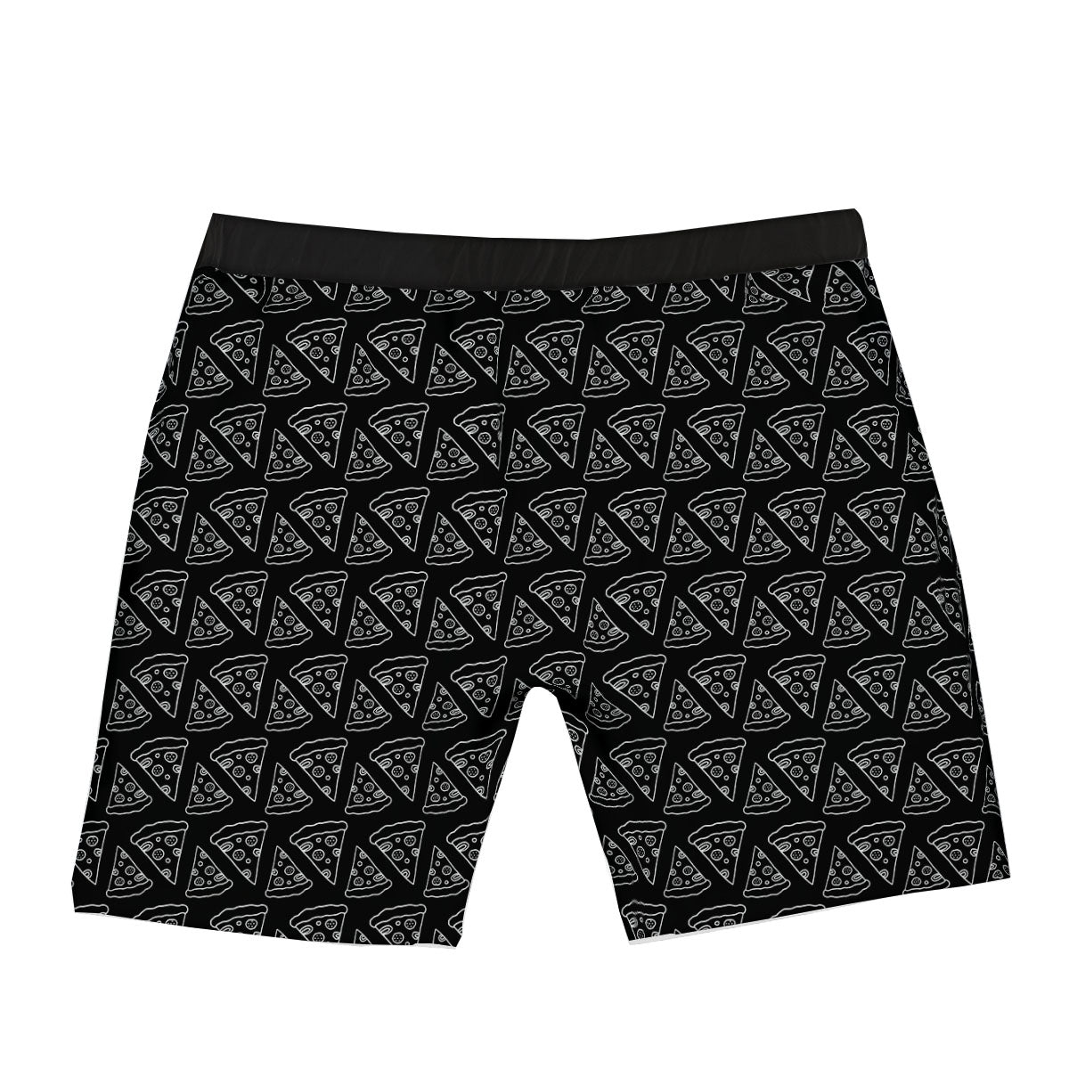 Pizza Black Print Pattern Boxer Briefs-grizzshop