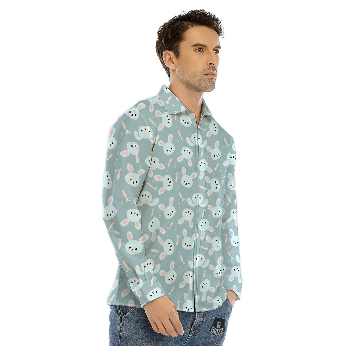 Pizza Fast Food Print Pattern Men's Dress Shirts-grizzshop