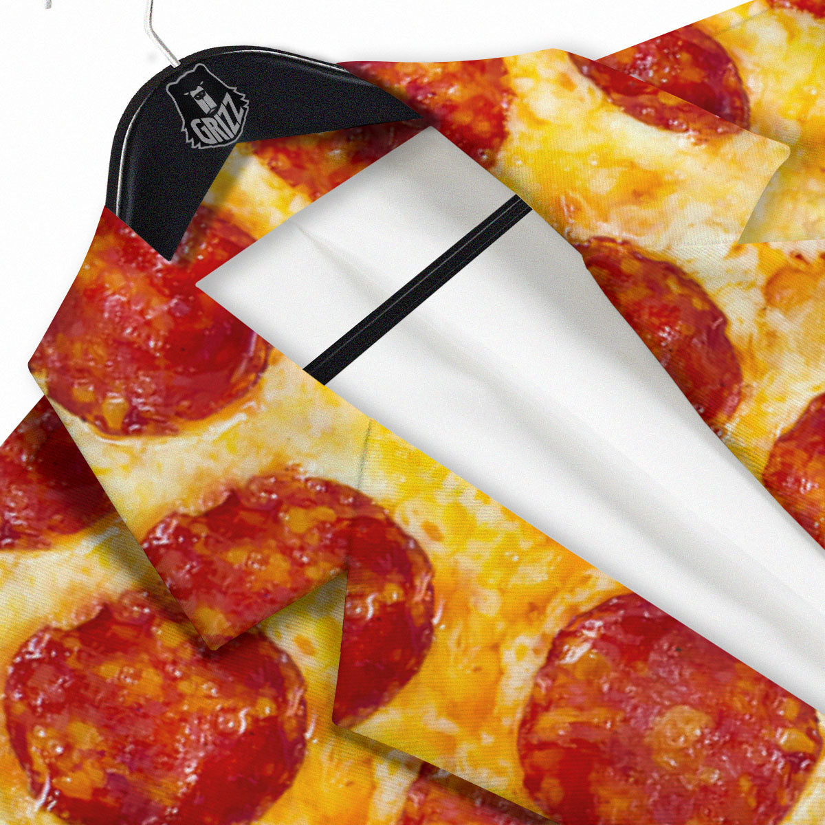 Pizza Pepperoni Print Men's Sport Coat-grizzshop